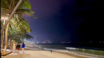 Buổi Tối Tại Nha Trang - Bãi Biển Tuyệt Đẹp - Quảng Trường 2/4 Tấp Nập Khách Qua Lại | NTTT