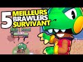 TOP 5 DES MEILLEURS BRAWLERS SURVIVANTS DE LA META ! Pour du solo showdown ! BRAWL STARS