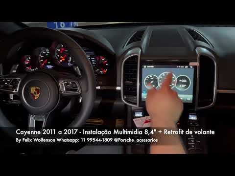 O Retrofit Mais Completo para Porsche Cayenne 2011 a 2017 | Multimídia 8,4" e Volante GT