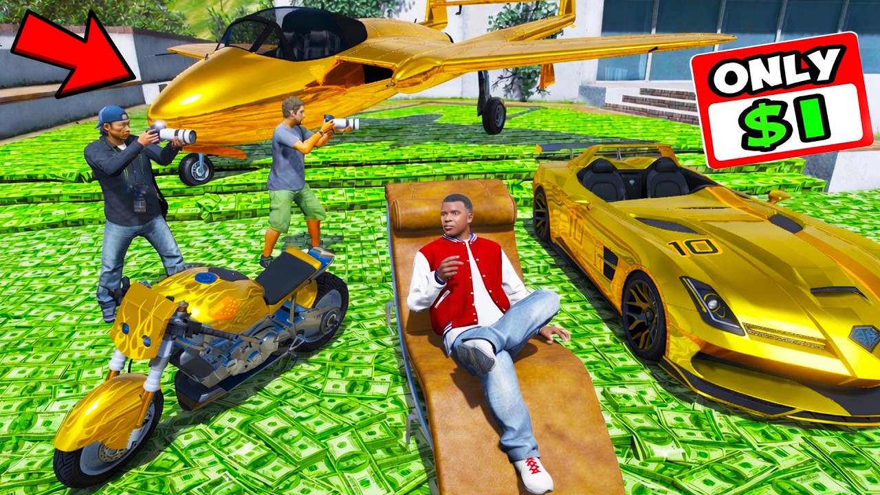 Franklin Buying Everything For $1 in GTA 5 | SHINCHAN and CHOP