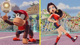 Playing the New Characters DLC Update in Mario Strikers: Battle League! (Diddy Kong + Pauline)
