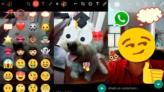 Como Añadir Stickers y Dibujar en las Fotos de Whatsapp ¡ACTUALIZACION! screenshot 5