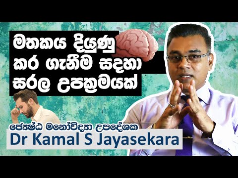 මතකය ද ය ණ කර ග න ම සදහ සරල උපක රමයක Dr Kamal S Jayasekara