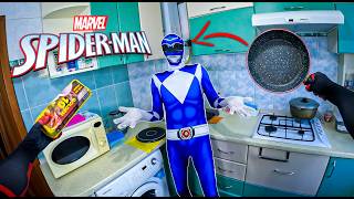 PROFESSIONAL pranker by SPIDER MAN IS BULLING POWER RANGER in one ABANDONED HOUSE!!!