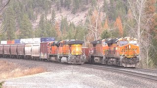 A BNSF  Double Stack with 2 Meets and a Z Train