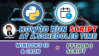 how to run a python script at a scheduled time without power automate desktop