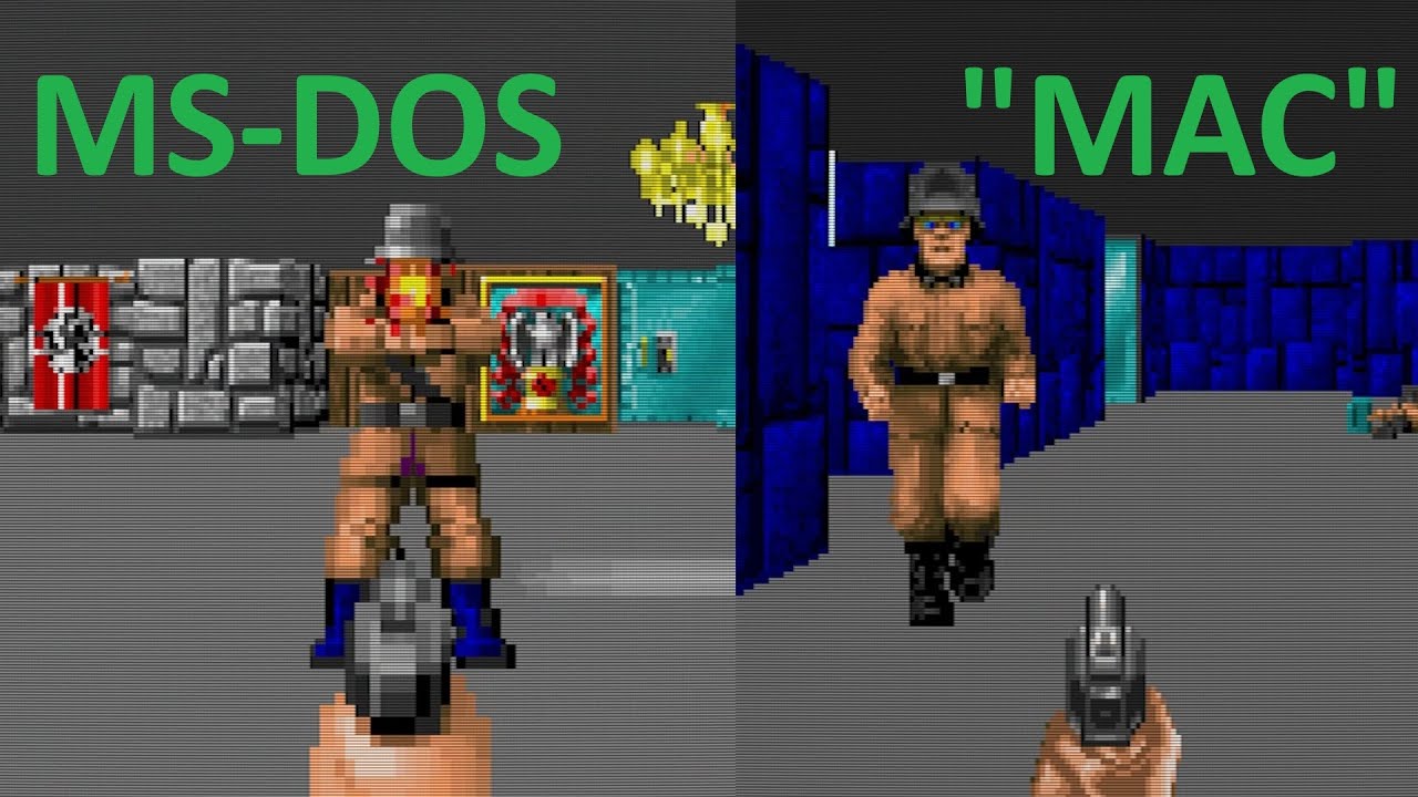 Wolfenstein 3D Macintosh Port for PC MS-DOS! - YouTube