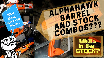 Nerf Accustrike Alphahawk Combos Part 3: Stock And Barrel Attachments - Modulus Tristrike, Doomlands