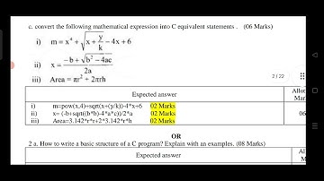 VTU PREVIOUS YEAR (DEC 2019/JAN 2020) QUESTION PAPER SOLUTION MODULE 1 QUESTIONS