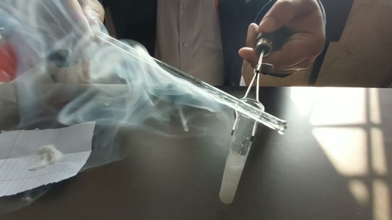 How to find out acidic radical (Cl) present in the given salt