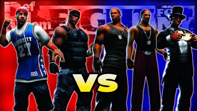 TOP 5 MELHORES PERSONAGENS DE DEF JAM: FIGHT FOR NY ft. @jogador07