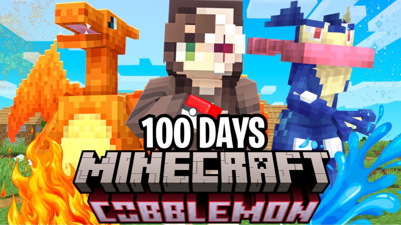 I Spent 100 Days in Cobblemon VS My Rival! (Duo Minecraft Pokémon ...