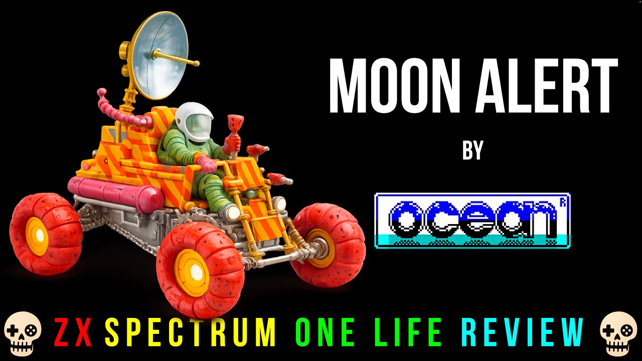 Moon Alert - ZX Spectrum - One Life Review #18 - WIN A 1LIFE BADGE