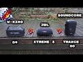 JBL Extreme 3 Vs W-king D9 ( Updated Firmware ) Vs Soundcore Trance GO