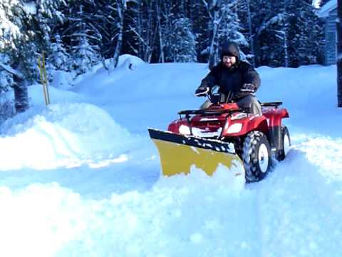 Plowing Snow with the Suzuki Eiger & Country Plow - Is That All You GOt??