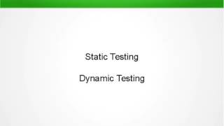 Static Testing Vs Dynamic Testing