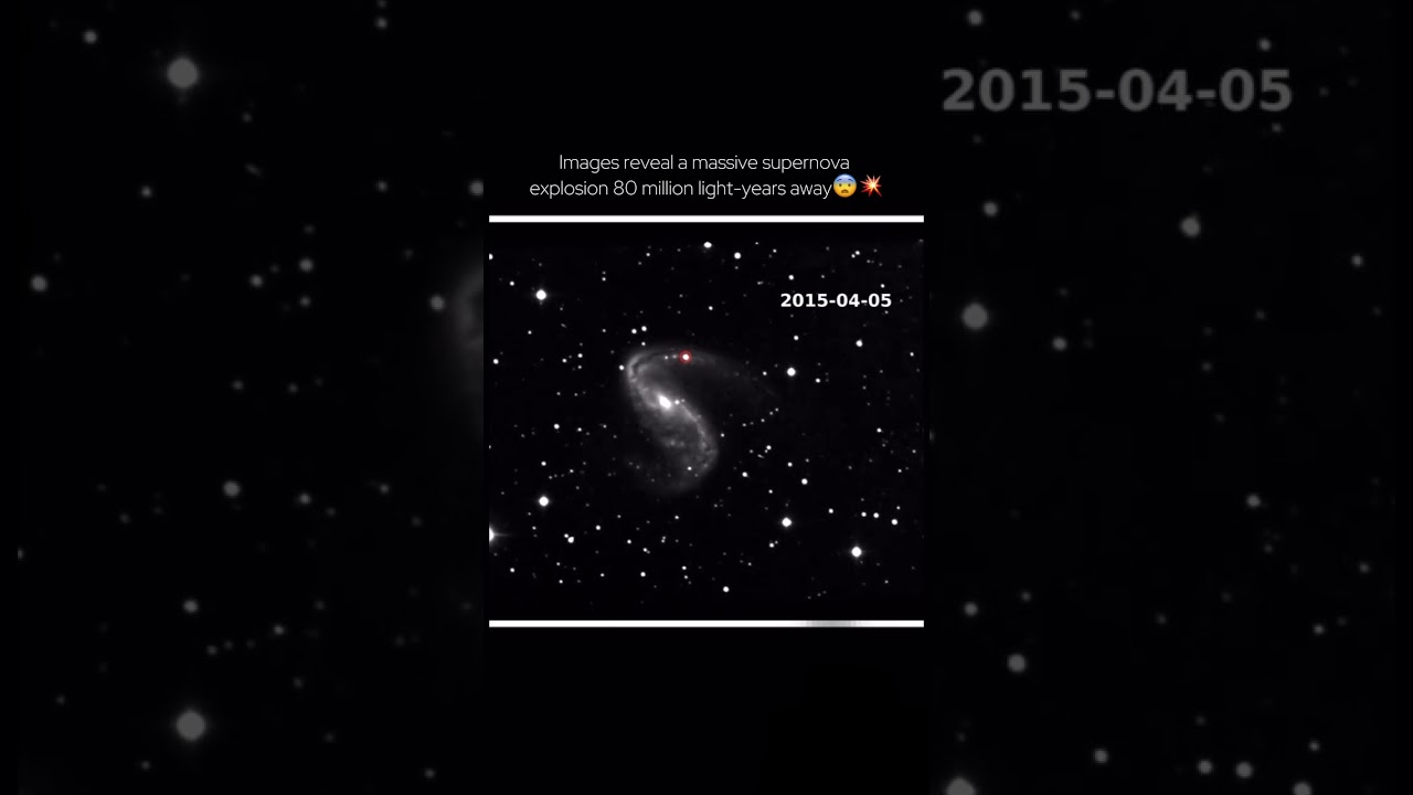 INFO⚠️ This is a real footage of the type Ia supernova explosion. 