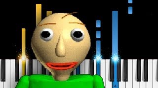 Video thumbnail of "Baldi's Basics - Piano Tutorial - All Baldi's Basics Themes on piano!"