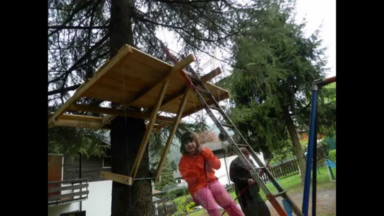 Costruzione casa sull'albero 1a parte youtube Case di legno su palafitte
