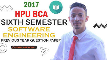 🌱 HPU BCA Software Engineering Sixth semester Previous Year Question paper 2017 | Hpu Bca #HPUBCA