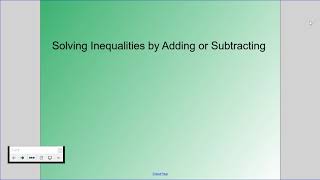 How to Solve One-Step Inequalities