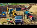 JCB 3DX Fully Loading Mitti Mud in Truck and Tractor | Tata Truck | John Deere 5310 #jcb #jcbvideo