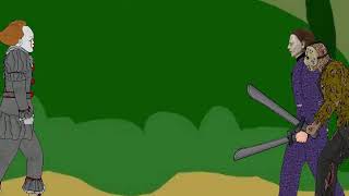 Pennywise Vs Jason And Micheal Myers