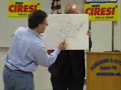 Al Franken Draws The United States Of America