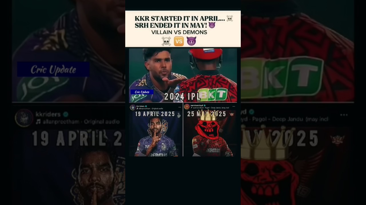 "Sledging to Silence! 😤🤫 SRH vs KKR Rivalry 🔥 | IPL 2024-2025 Highlights | 