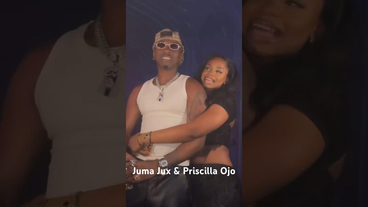 Juma Jux and Priscilla Ojo all loved up celebrating his birthday in Nigeria