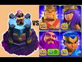All MAX HEROES VS FULL BASE MAX WIZARD TOWER