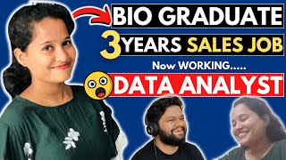 BIO STUDENT to DATA ANALYST🔥ZERO Knowledge of Computer Science 🙄 I - M - POSSIBLE 🔥😎!!