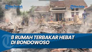 MAJOR FIRE: 8 Houses, 52.5 Million Rupiah, and a Cow Burned Down in Bondowoso