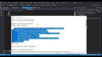 WPF VB.NET + SQL SME 02 Traspaso de datos de Tabla SQL a Combo box