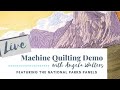 Machine Quilting the National Parks Panels: Live Demo With Angela Walters plus Q&A