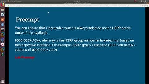 GNS3 Lab: Hot Standby Router Protocol (HSRP) Hello and Hold Time Explained Part 4