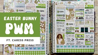 Plan With Me // Easter Bunny // ft. Caress Press