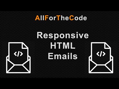 Creating a responsive HTML Email using Tables and Inline CSS for best email client compatibility.