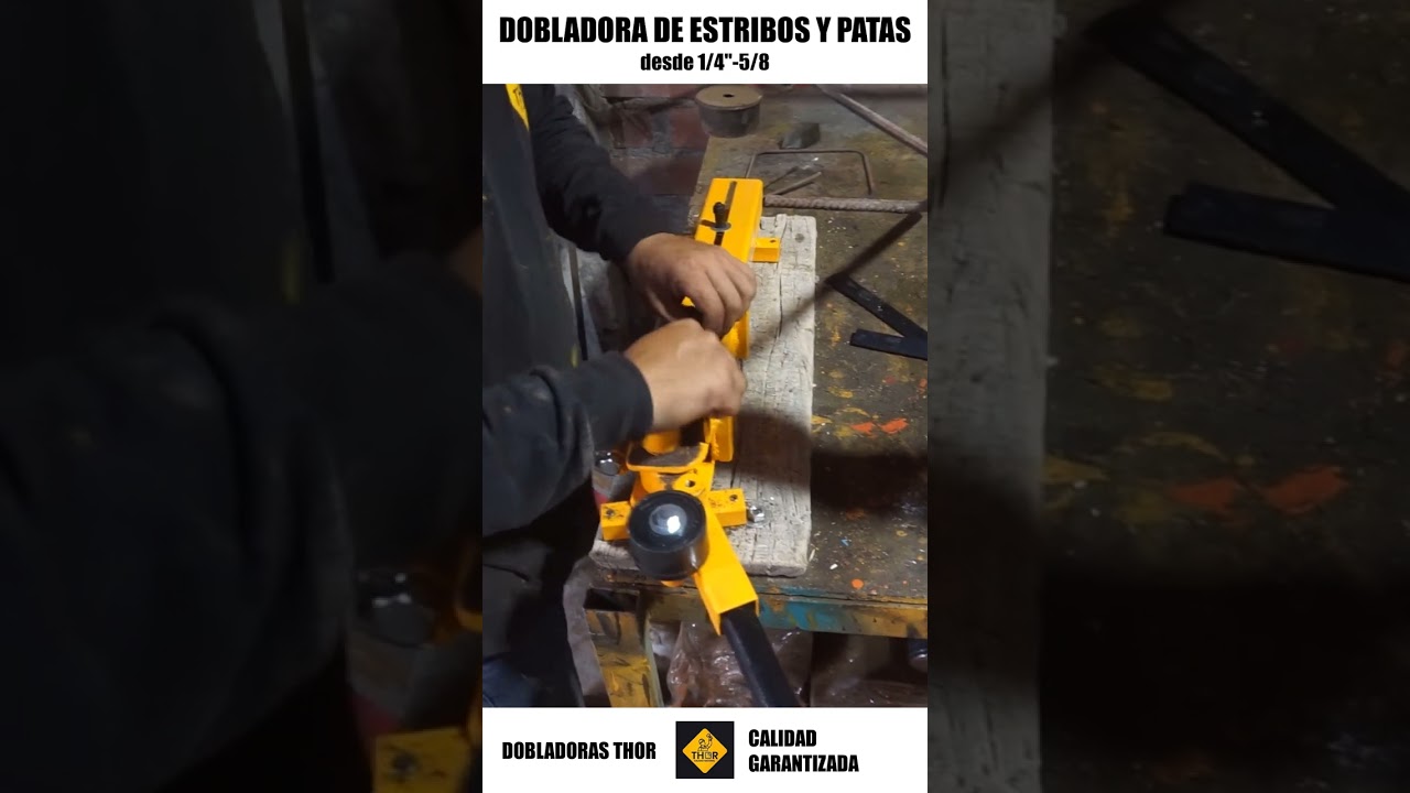 Dobladora de estribos y patas #construcción #arquitectura #construcción