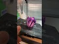 Purple crystal Apple watch dock