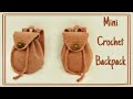 Mini Crochet Backpack | How To Crochet A Mini Backpack | Mini Crochet Backpack Tutorial