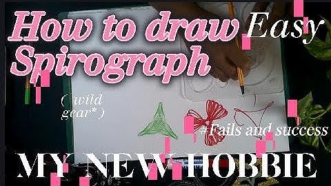 How to draw spirograph new hobby fails and success #spirograph