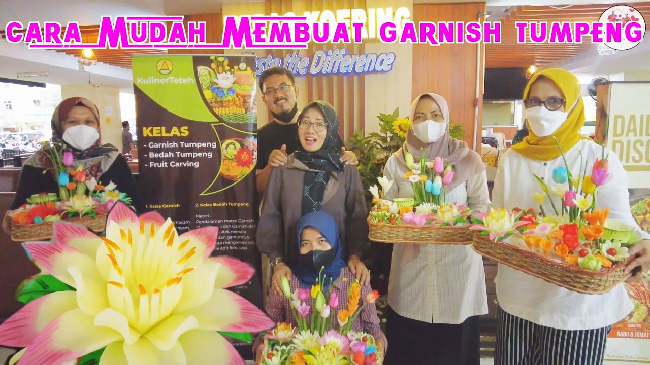 Tutorial Cara Membuat Garnish Tumpeng Bersama Kuliner Teteh || Hiasan Tumpeng Mudah dan Cepat