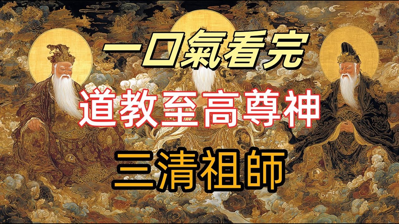 【中國眾神】第二章：三清道祖，凌駕玉皇大帝與西王母之上的真正至尊！玉清元始天尊、上清靈寶天尊、太清道德天尊，各自掌管什麼道家天機？從混沌而生 ...