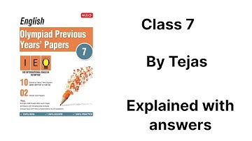 IEO English Olympiad Class 7 Sample Paper 2022-23