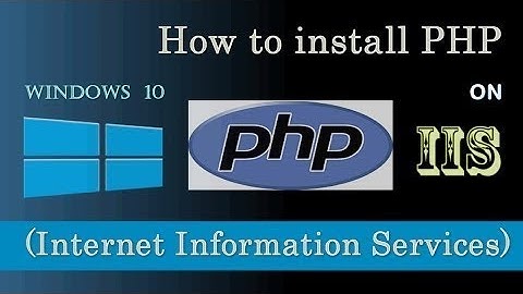 IIS windows 10 installation