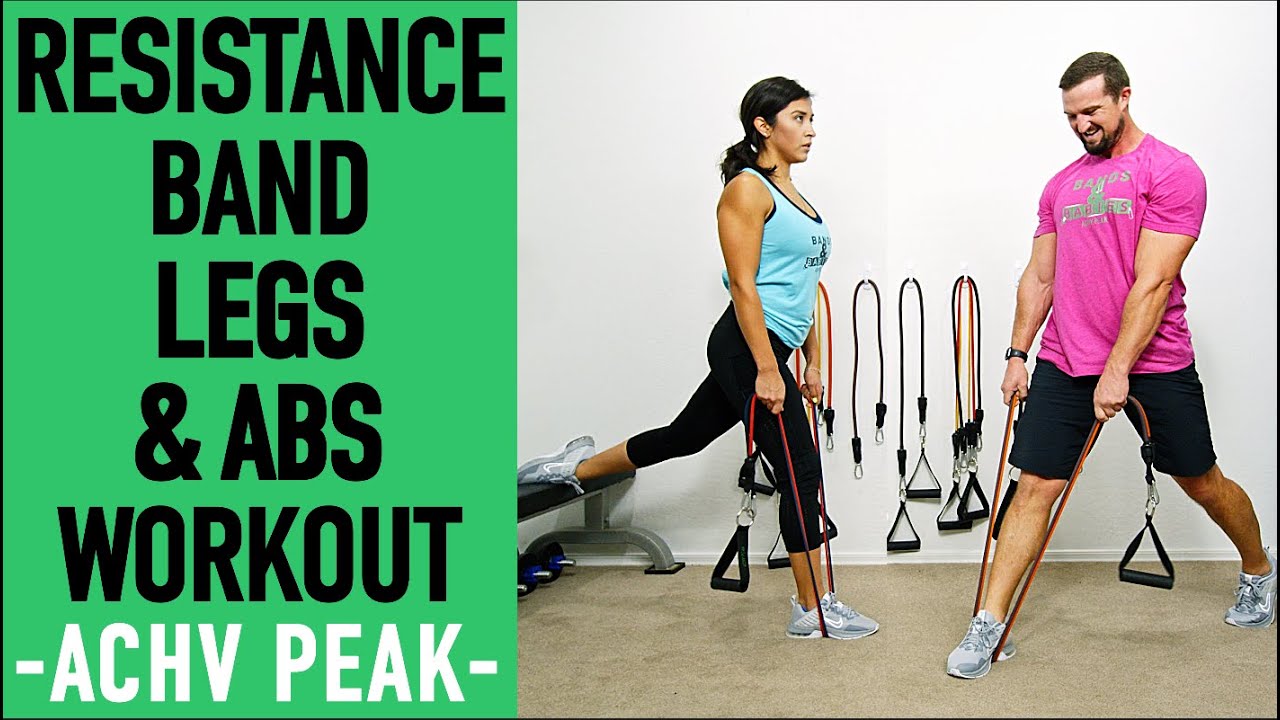 Resistance Bands Legs and Abs Workout - Band Workout @ACHVPEAK 