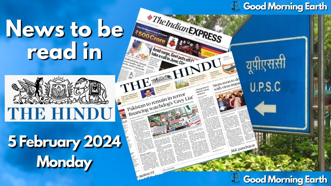 The Hindu Newspaper Analysis | 5 February 2024 | Hindu Current Affairs ...