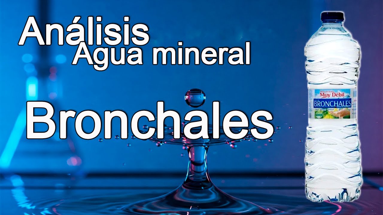 Agua mineral Bronchales análisis con JBL