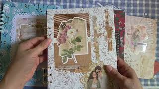 DIY journals using left over pages from school notebooks